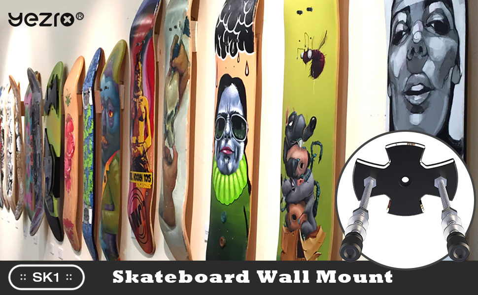 Skateboard Halterung Skateboard Wandhalterung – M Produktbild-Vorschau 7