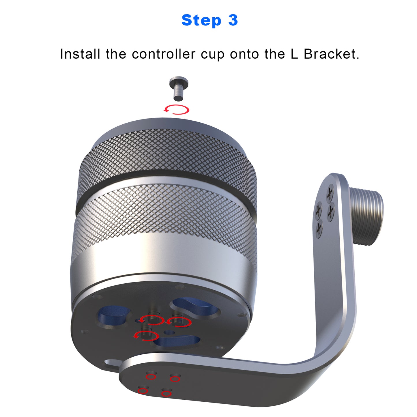 L Metal Bracket - Convert Straight Down Version Golf Club Attachment(Y11/Y11S) to A 90 DEGREE VERSION