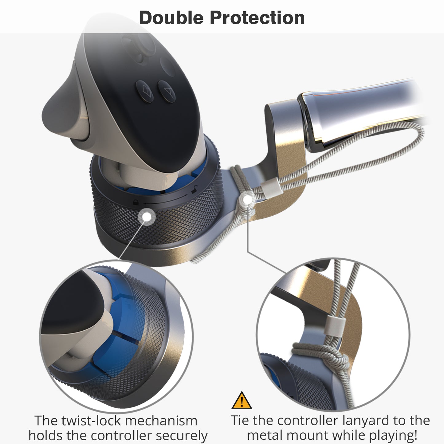 YEZRO Y14 (Newest model) | 20.5" VR Golf Club Attachment for Meta Quest 3/Quest 3S, for Right Controller