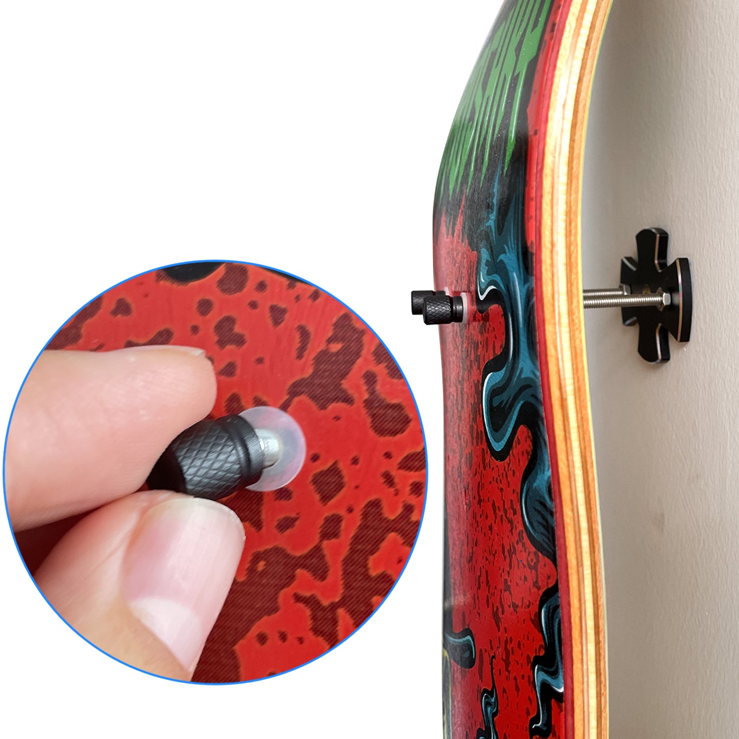 Skateboard Wall Mount -Black - 2Pack
