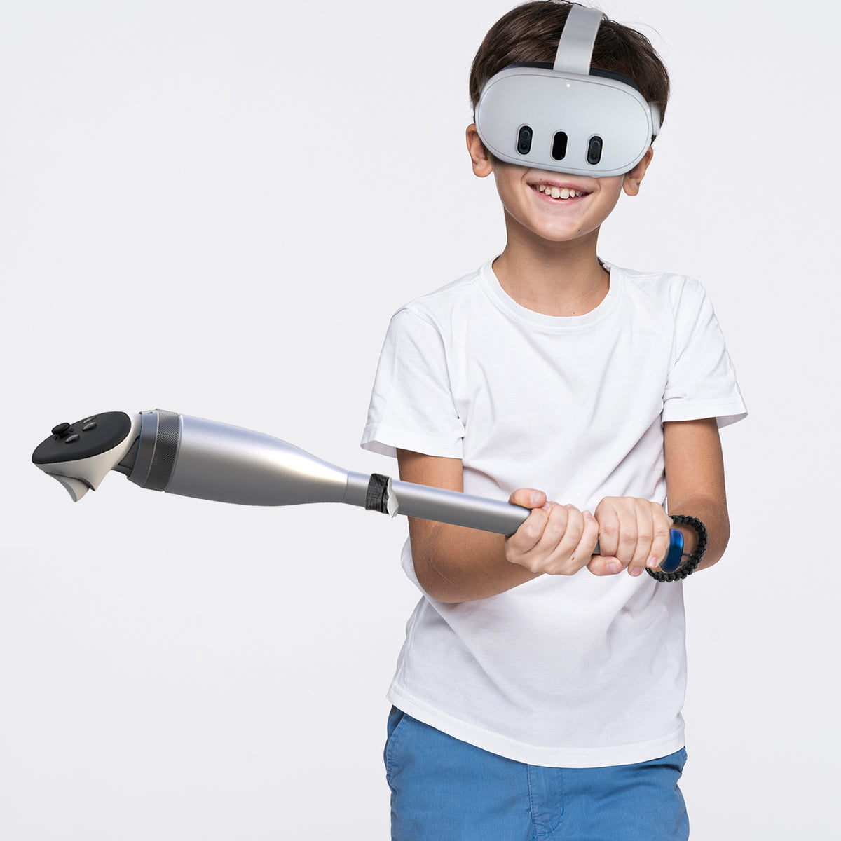 Baseball Bat Controller VR Baseball Bat Attachment for Meta Quest 3/ Quest 3S - Aluminum Short ...
