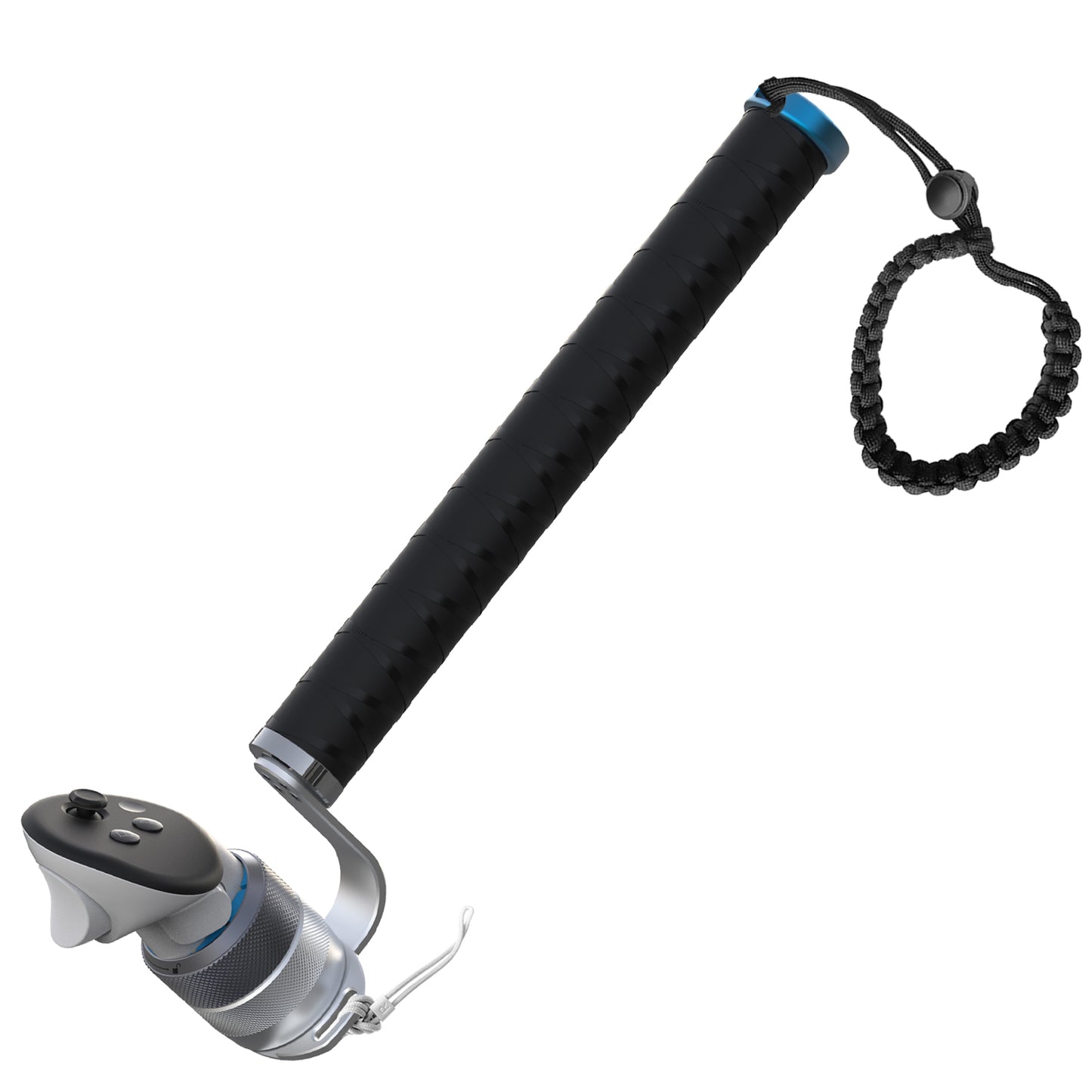 VR Cricket Bat Attachment for iB Cricket - Aluminum Short Cricket Bat Handle Accessory Compatible with Meta Quest 3/3s, Q 2 and Q Pro