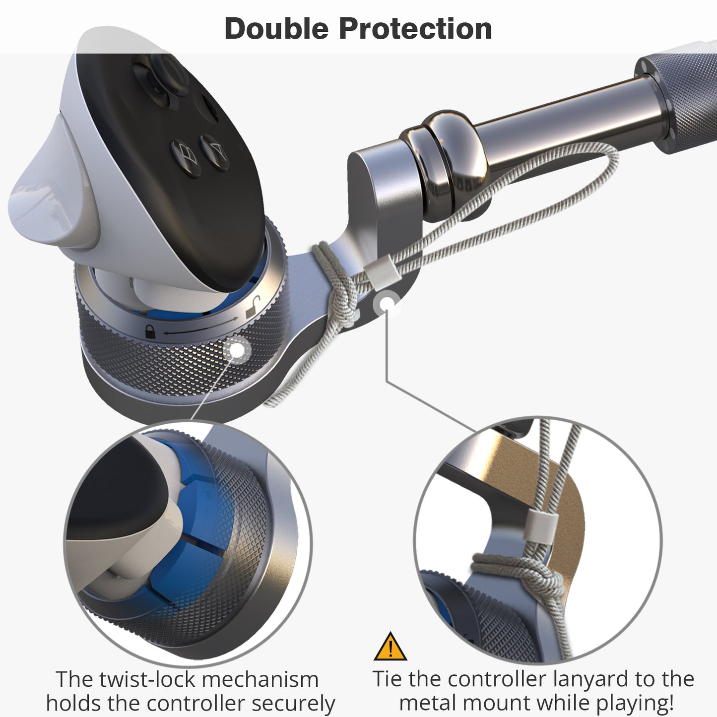 YEZRO Y14 Pro | 20.5" Click Weighted Feedback Golf Club Attachment for Meta Quest 3/3s/Pro/2