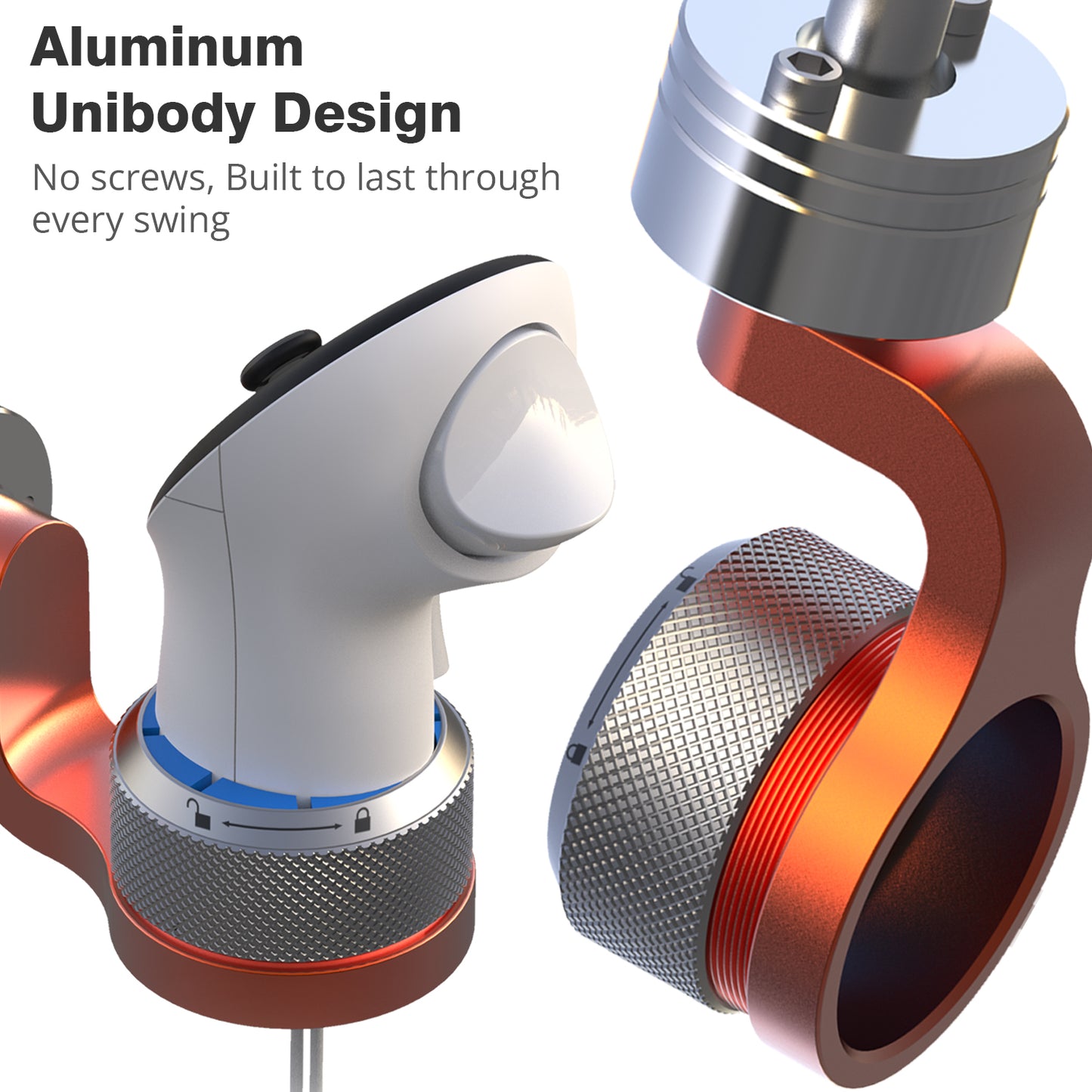 YEZRO Y14S | 20.5" Adjustable Weighted Golf Club Attachment for Meta Quest 3/Quest 3S/Quest 2/Quest Pro