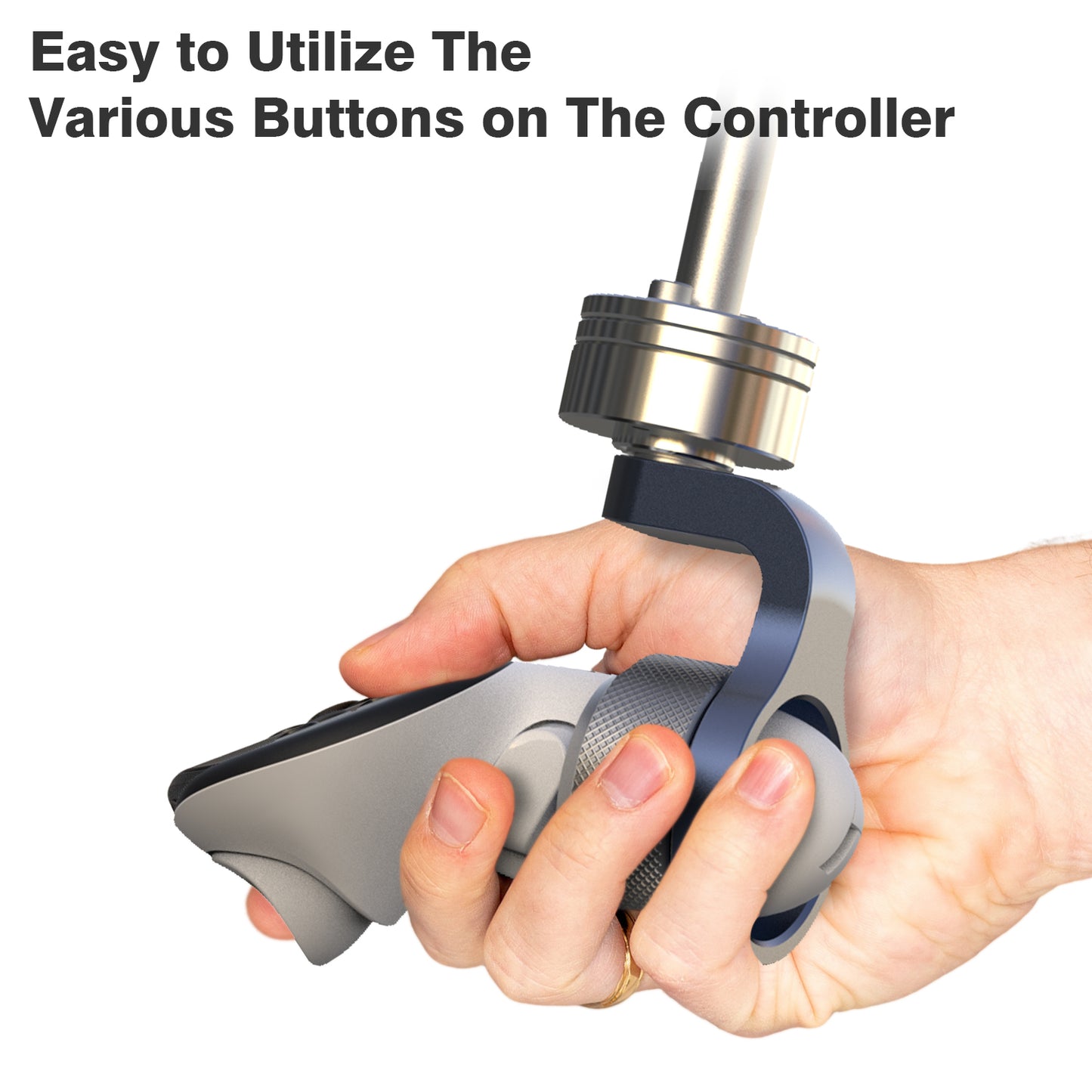 YEZRO Y14S | 20.5" Adjustable Weighted Golf Club Attachment for Meta Quest 3/Quest 3S/Quest 2/Quest Pro