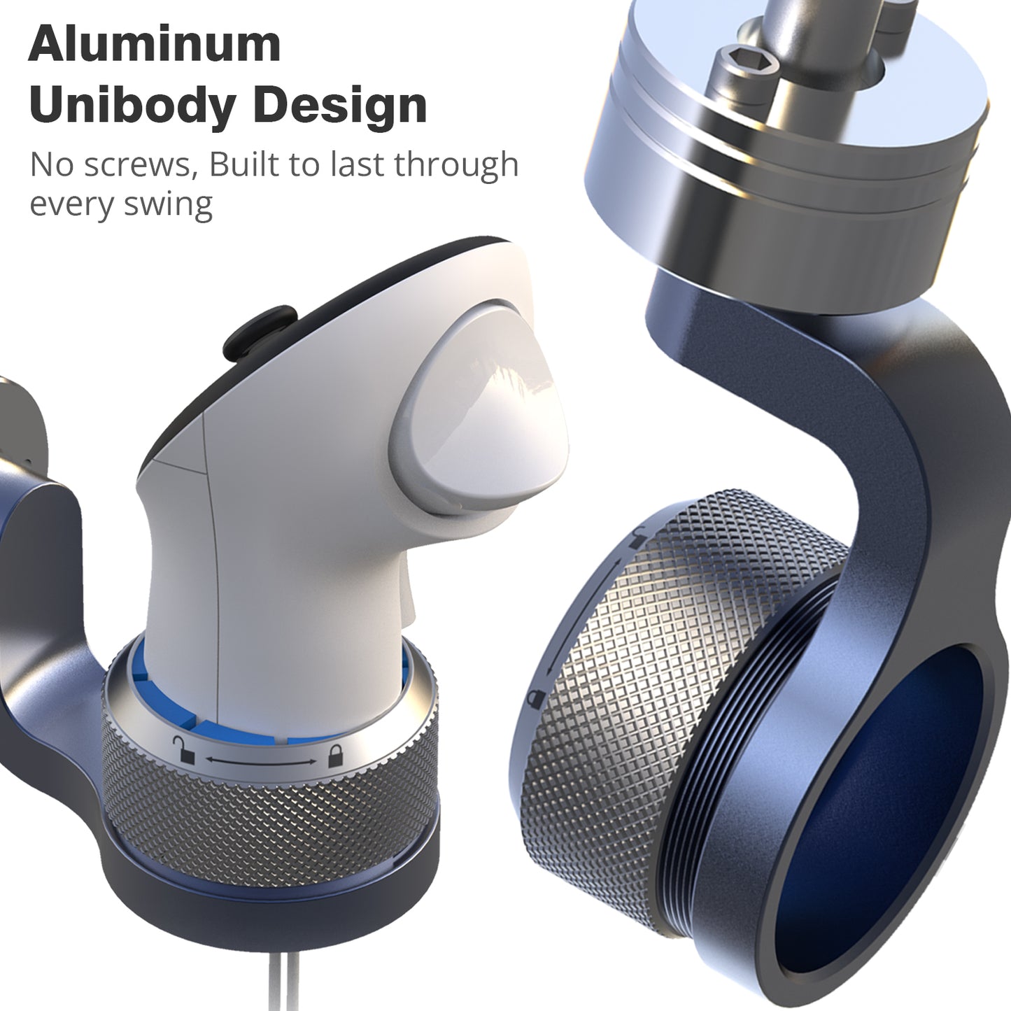 YEZRO Y14S | 20.5" Adjustable Weighted Golf Club Attachment for Meta Quest 3/Quest 3S/Quest 2/Quest Pro