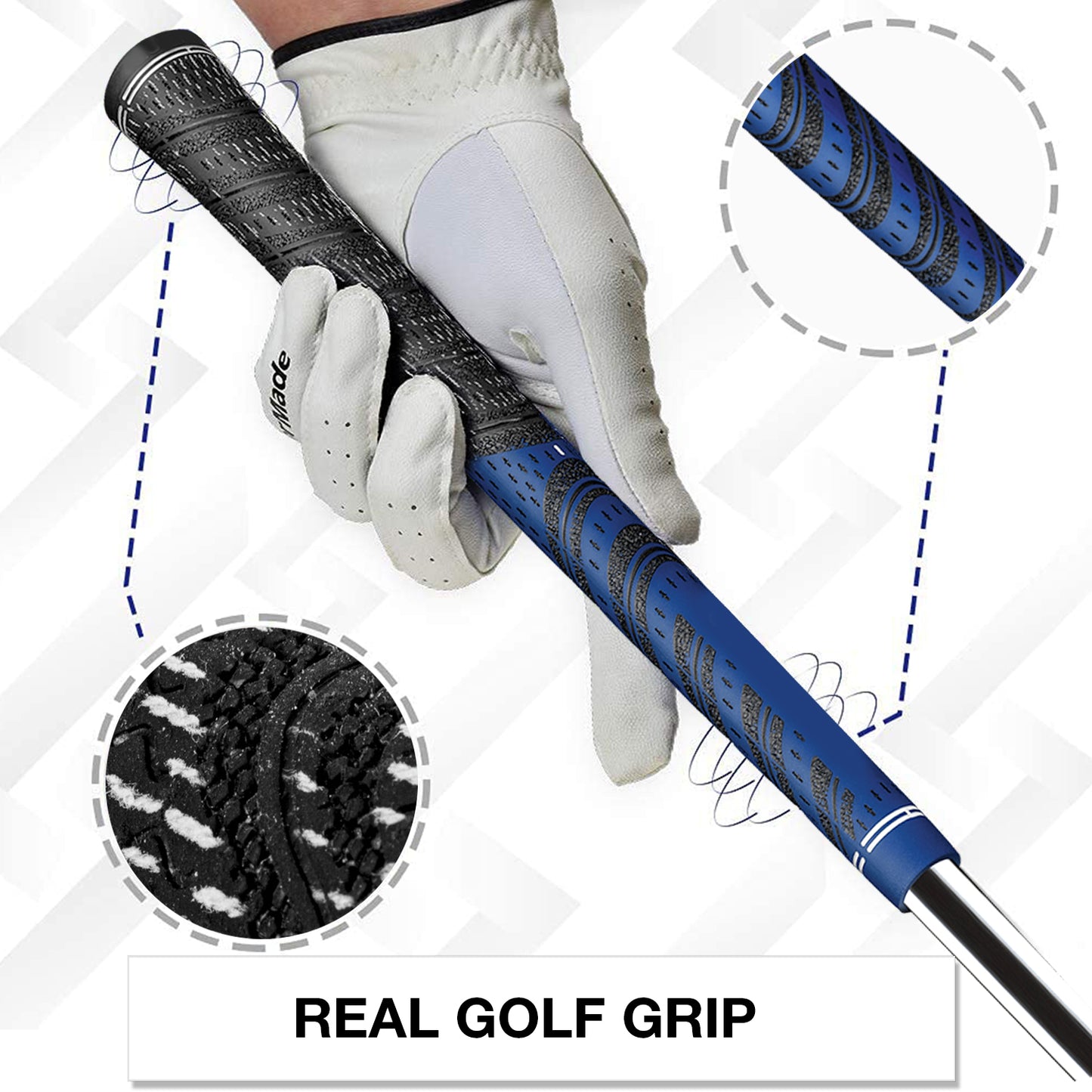 All-New VR Golf Club Handle Accessory for Oculus Quest 2 / Meta Quest Pro (2023UPGRADED VERSION) Metal Golf Club Attachment With Secure Reinforced Straps